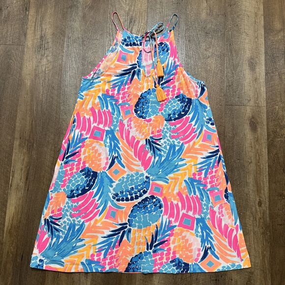 Lilly Pulitzer Margot Swing Dress in Goombay Smashed Pineapple Size Large - Picture 11 of 13